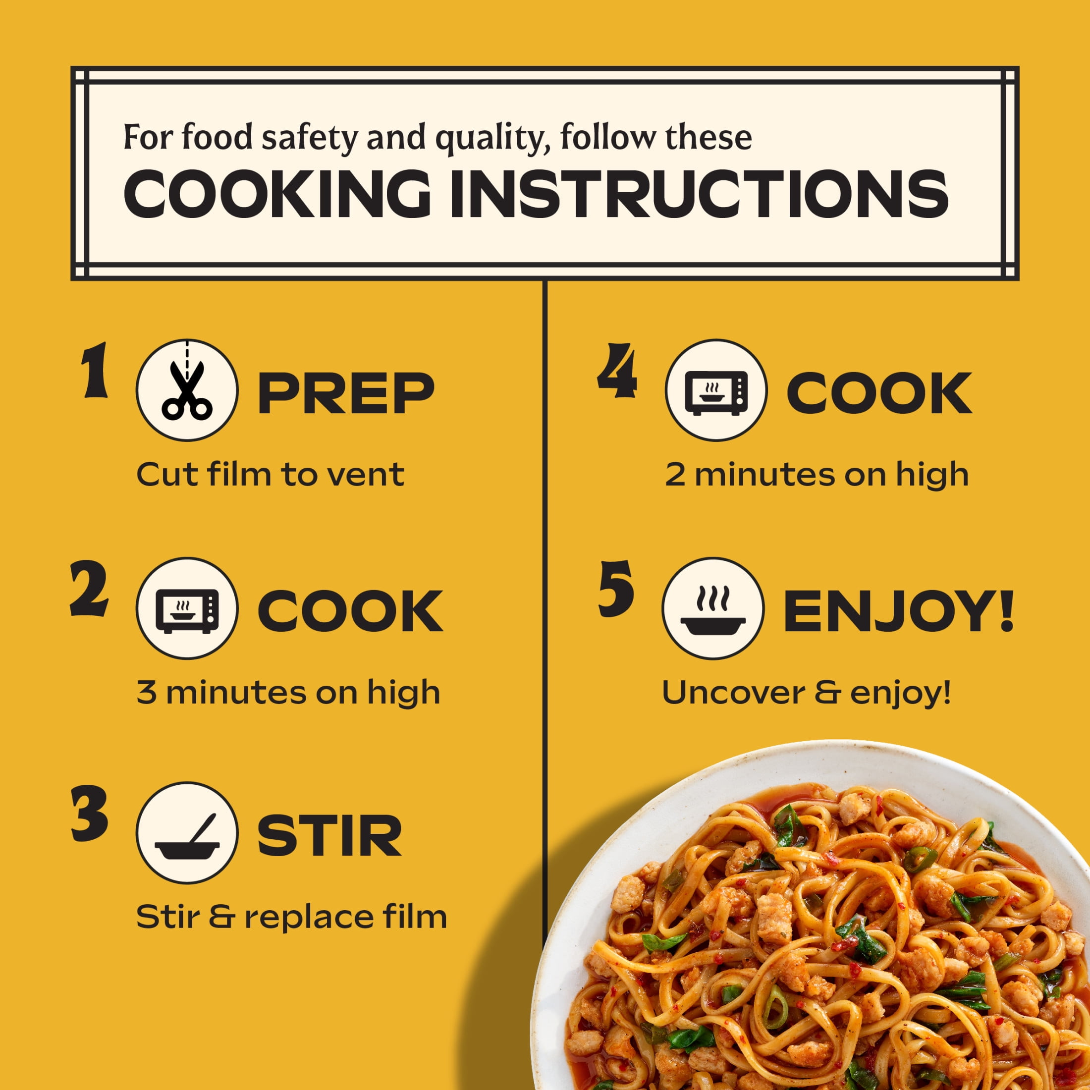 Mings Frozen Asian Noodles Spicy Dan Dan Microwave Meal, 10 oz (Frozen)