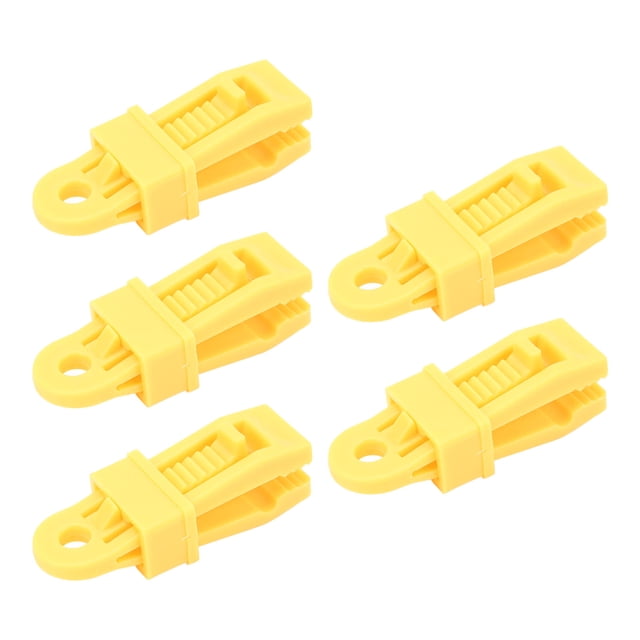 Tarp Clips, Tear Resistant Strong Easy To Install Waterproof Lock Grip Tent Clips 5pcs For Outdoor
