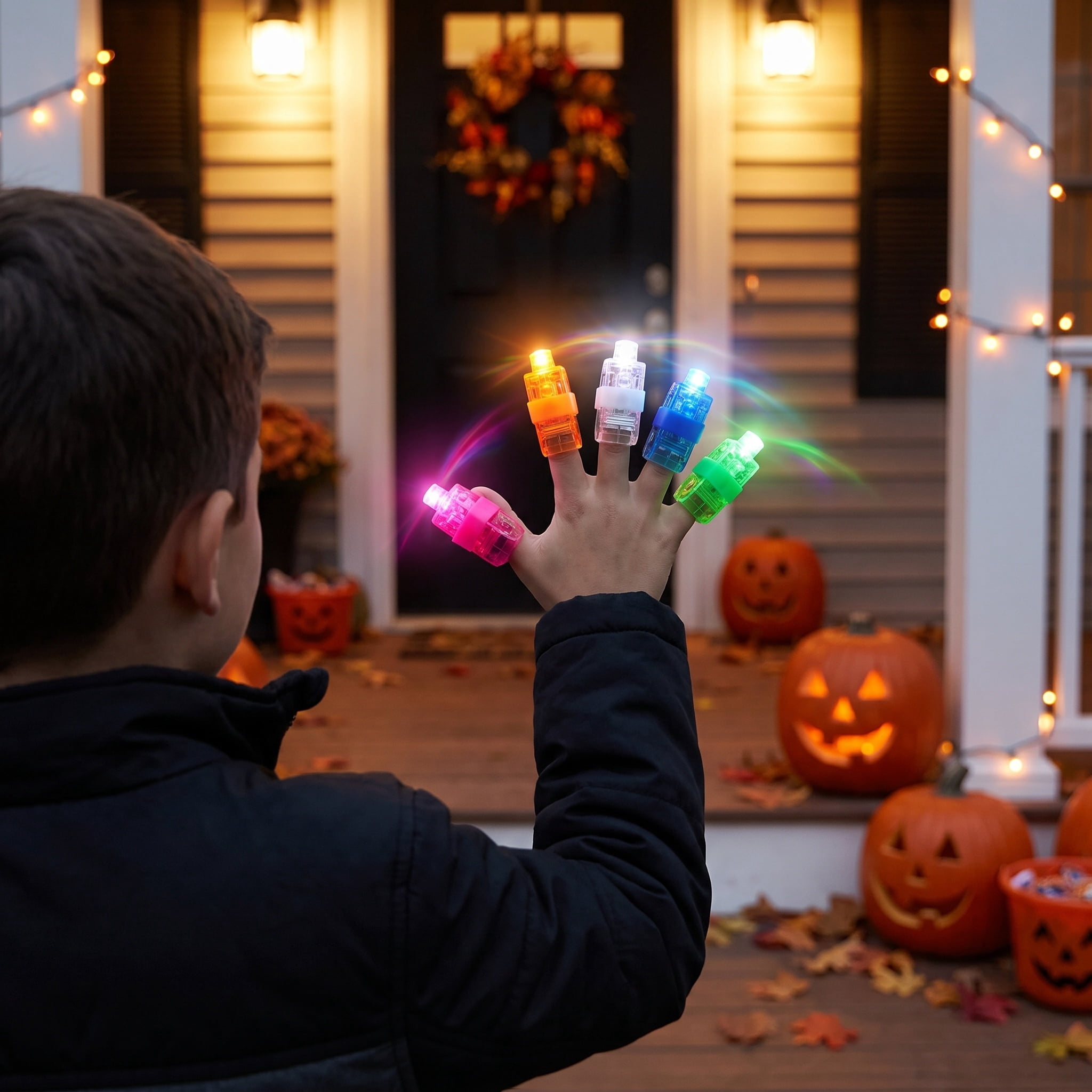 Light-Up Finger Lights Party Favors, Multicolor, 5 Count, Halloween by Way To Celebrate