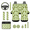 Canned Cucumbers, variant on Car Accessories, with Steering Wheel Cover Automobile Accessory Auto Seat Belt Cover Keychain Key Chain, Deer Flag Auto Accessory