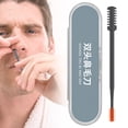 thumbnail image 2 of Nasal Hair Cutter,2026 New Double Sided Nose Hair Knife,Nostril Hair Remover Tool,Ear Hair Remover,Stainless Steel and ABS Material,Portable Manual 360° Rotating Nose Hair Trimmer,Grey*1,3.66", 2 of 8