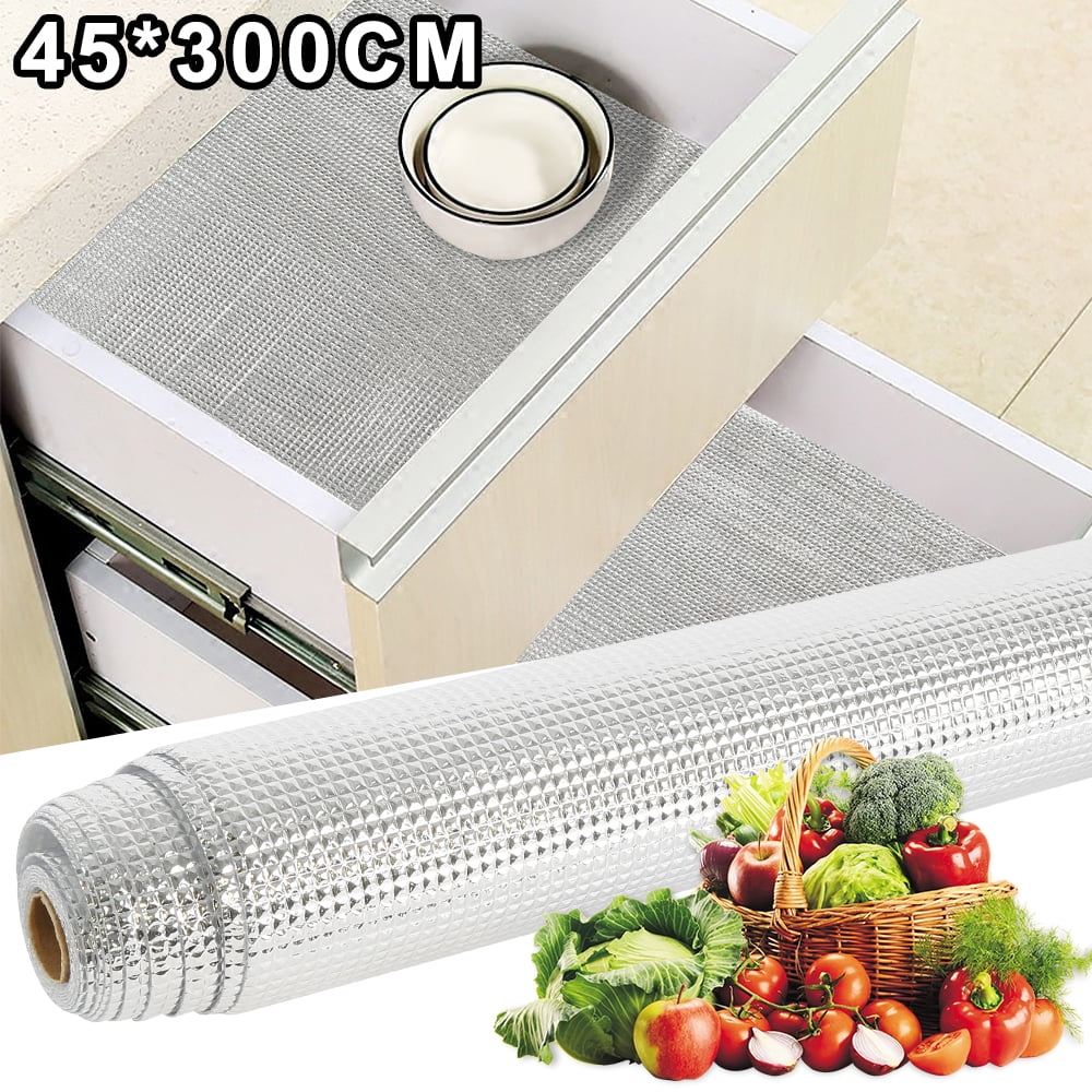 Drawer Liner Non Slip Kitchen Cupboard Cabinet Shelf Protecter Mat 300cm 3pc 