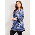 thumbnail image 2 of Avenue Women's Plus Size Scarf Print Tunic, 2 of 2