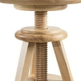 thumbnail image 6 of eHemco Swivel Wooden Adjustable Counter Bar Stool, 18.9 to 25.2 Inches Height, Natural, 6 of 8