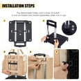 thumbnail image 6 of Rolling Craft Bag,Sewing Machine Tote,Large Sewing Accessories Storage with Wheels,Detachable Rolling Teacher Bag and Transport Tote for Craft,Teaching,Office, 6 of 9