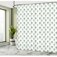 thumbnail image 5 of Ambesonne Geometric Forest Shower Curtain, Sublime Nature, 69"Wx84"L, Pale Green and Brown, 5 of 5