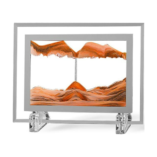 3D Moving Sand Picture Table Rotating Sandscape Art Painting Decoration Living Room Office Desktop Ornament Party Presents
