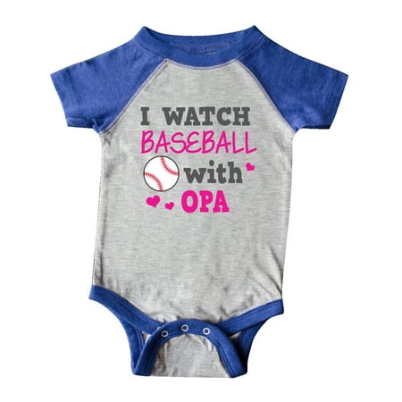 

Inktastic I Watch Baseball with My Opa Gift Baby Boy or Baby Girl Bodysuit
