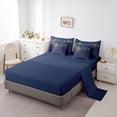 thumbnail image 5 of Homewish Music Theme 7-Piece Twin Bedding Sets,Colorful Musical Meldoy Bedding Comforter Set,Deep Blue Sheet Sets For Kids,Super Cozy Room Decor Reversible, 5 of 8