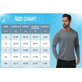 thumbnail image 7 of Zehisen Men's Long Sleeve Shirt Rash Guard Swim Shirt UPF 50+ UV Protection Quick Dry Lightweight Running Athletic Swim Darkgery XL, 7 of 7