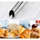thumbnail image 4 of piezas de rodillo redondo de doble boca biselada, molde para hornear, utensilios de cocina, envoltorios de cuerno de acero inoxidable, 4 of 5