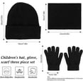 thumbnail image 7 of Kids Beanie Hat Scarf Glove Set, Children Winter Thermal Cap Neck Warmer Touch Screen Gloves Soft Warm Hat Scarf Mitten Colorful for 5-10 Years Old, 7 of 7