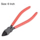 thumbnail image 2 of Alicate de corte diagonal Uxcell 6" cortador de alambre alicate de corte lateral rojo 1pcs, 2 of 3