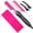 Pink, variant on Hot Comb Hair Straightener Pressing Combs - Ceramic Electric Straightening Comb for Natural Black Beard Wigs Holiday Gift- Pink