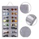 thumbnail image 2 of Organizador de gafas de sol, organizador de gafas de pared a prueba de polvo, 16 ranuras de fieltro, soporte organizador de gafas de sol con gancho de metal y cuerda resistente (gris, a prue, 2 of 4