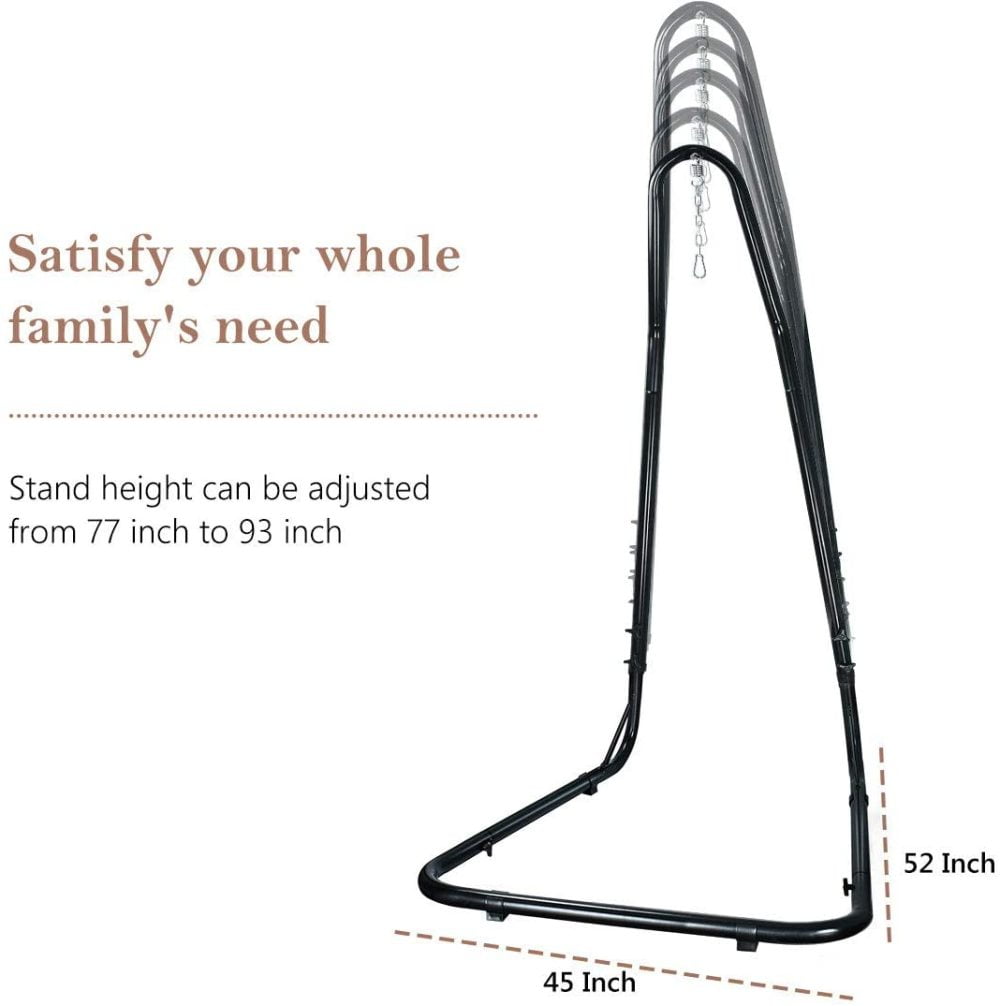 Buy Zupapa Adjustable Hammock Chair Stand Solid Steel Construction for