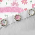 thumbnail image 4 of Manfei Initial Letter S Black Out Curtains,Pink Sequin Print Curtains Pack of 2 (42x63 Each),Cute Flower Floral Bedroom Curtains For Girl Kids,Breathable Bedroom Decoration, 4 of 6