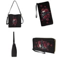 thumbnail image 4 of ZUXONGSY Skull Rose Print 2 Pcs Bucket Purse Set for Women Lightweight Shoulder Bag with Leather Wallet Casual Top-Handle Handbags with Purse for Shopping, 4 of 4