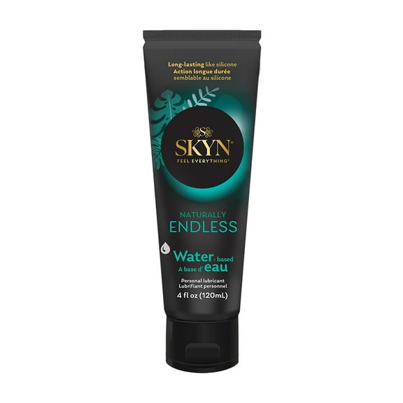 SKYN Naturally Endless Water Based Personal Lubricant - 4 fl oz, 1 Bottle - Long Lasting, Safe with Latex & Non-Latex Condoms
