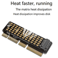 thumbnail image 2 of 2X M.2 NVME To PCI-E 4.0 Adapter Card M.2 M-KEY Slot Supports 1U Server, 2 of 4