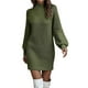 thumbnail image 1 of Vestido de punto jersey, vestido de medio cuello, 1 of 6