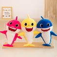 thumbnail image 2 of Shark Singing Light Plush Toys Music Doll English Song Baby Kids Toy Gift, 2 of 5
