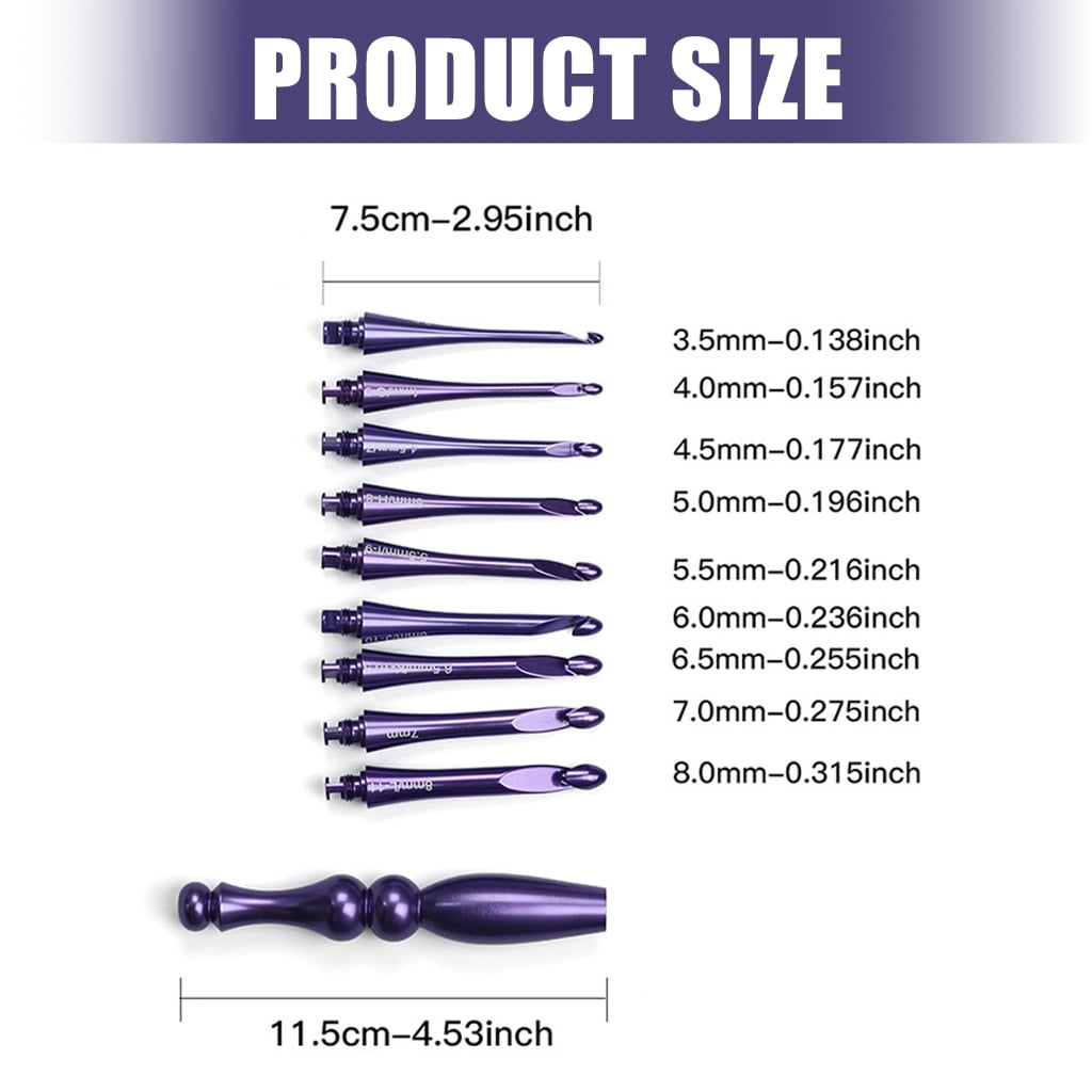 European Crochet Tool High Grade Aluminum Manually
