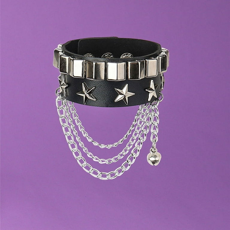 アクセサリー ALCHEMY GOTHIC: Dead Man's Cuff bracelet DIEZI Black PU Leather Cuff Wristband Bracelet Goth Gothic