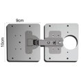 thumbnail image 3 of Miangastore Hinge Repair Bracket 2Pcs Stainless Steel for Repairing Shelves, 3 of 8
