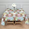 thumbnail image 3 of Colorful Highland Cow Flower Pattern Square Tablecloth,Waterproof Square Table Cover,Wipeable Spillproof Washable Table Cover for Home Kitchen Party Decor 42"X42"(107x107cm), 3 of 6