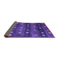 thumbnail image 2 of Ahgly Company Indoor Square Abstract Purple Contemporary Area Rugs, 4' Square, 2 of 4