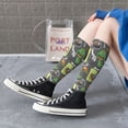 thumbnail image 6 of Picia Women Crew Soft Moisture-wicking Socks Cartoon Dinosaurs Pattern Design Cotton Socks, One Size fit All, 6 of 9