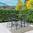 thumbnail image 4 of Patio Outdoor Bar Table 45.5 inch Height Bistro Table High Top Bar Metal Table with Waterproof Top for Hot Tub Home Kitchen Cafe, 4 of 8
