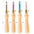 thumbnail image 4 of pitrice Embroidery Needle Metal Portable Colorful Tambour Needle with Wooden Handle, Gold, 4 of 6
