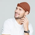 thumbnail image 5 of Turbante para Hombre, Bufanda con Forro de Seda Satinada, Turbante Tipo Camiseta para Rastas., 5 of 5