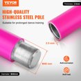 thumbnail image 2 of VEVOR Perche de Danse Professionnelle, Ensemble de Perche de Danse Statique Rotative, Perche Portable Amovible, Perche en Acier Inoxydable Robuste de 40 mm, 2 of 9