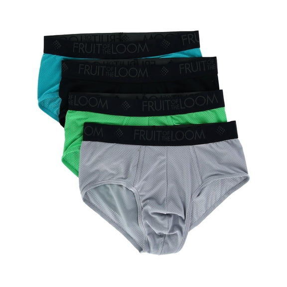 Fruit of the Loom Mens 4-Pack Breathable Micro Mesh Assorted Color Brief, S