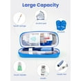 thumbnail image 3 of SUNMON Insulin Cooler Travel Case - TSA Approved Diabetic Case, Portable Medical Bags, Diabetes Travel Case, Medication Cooler with 2 Ice packs(Blue), 3 of 7