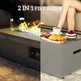 thumbnail image 4 of Outsunny Table de Foyer au Propane de 42 Pouces avec Support pour Réservoir de Propane 50 000 BTU, 4 of 10