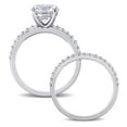 thumbnail image 4 of Everly Women's Created Sapphire 10k White Gold Bridal Set, 4 of 7
