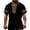 Black, variant on Medieval Viking T-Shirt for Men Ethnic Printed Summer Boho Short Tee Retro V Neck Cotton Linen Beach Hippie Shirt