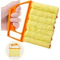 thumbnail image 2 of Washable Window Blind Cleaner Duster Tool Handheld Mini Blinds Cleaner, Blind Cleaner Brush, Blinds Dust Shutters, with 7 Removable Microfiber Sleeves, Window Air Conditioner Duster, 2 of 5