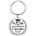 thumbnail image 1 of Llavero con texto en inglés "I Love You", regalo inspirador, llavero para hijo, cumpleaños, regalo de Navidad, llavero de aliento para niños de mamá y papá, nunca olvides que amo, 1 of 5