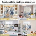 thumbnail image 5 of Blue Starfish Coastal Kitchen Curtains Window Panels, Eucalyptus Summer Nautical Shell Rustic Insulated Window Treatment Curtain, Grommet Curtains for Bedroom/Living Room, 2 Piece 27.5"Wx39"L, 5 of 8