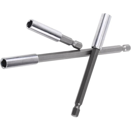 

YW Electrical Drill Screwdriver Extension Bar Heavy Duty Magnetic Bit Holders Multipurpose for Electric Screwdrivers Drills Bits Made of Carbon Steel and Steel-0810