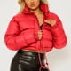 thumbnail image 4 of Ailaofu Women's Puffer Stand Collaraist Zipper Jackets Winter Warm Down Jacket Coat, 4 of 7