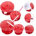 thumbnail image 4 of 4Pcs Miniature Stew Pot Mini House Miniature Pot Kitchen Food Cookware Mini Kitchen Doll Mini Pot, 4 of 9