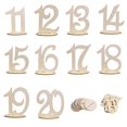 thumbnail image 2 of 30 Piezas Número de 1 -30 de piezaza para Boda Centro de Decoración Gloria Número de tabla de madera, 2 of 9