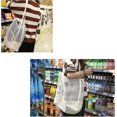 thumbnail image 4 of Bolsas de lona para compras de comestibles, paquete de 2 bolsas de tela reutilizables de alta calidad y resistentes, bolsas lavables, duraderas y ecológicas (negro+blanco), 4 of 4