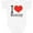 AA-White, variant on Inktastic I Love Mommy Heart Boys or Girls Baby Bodysuit